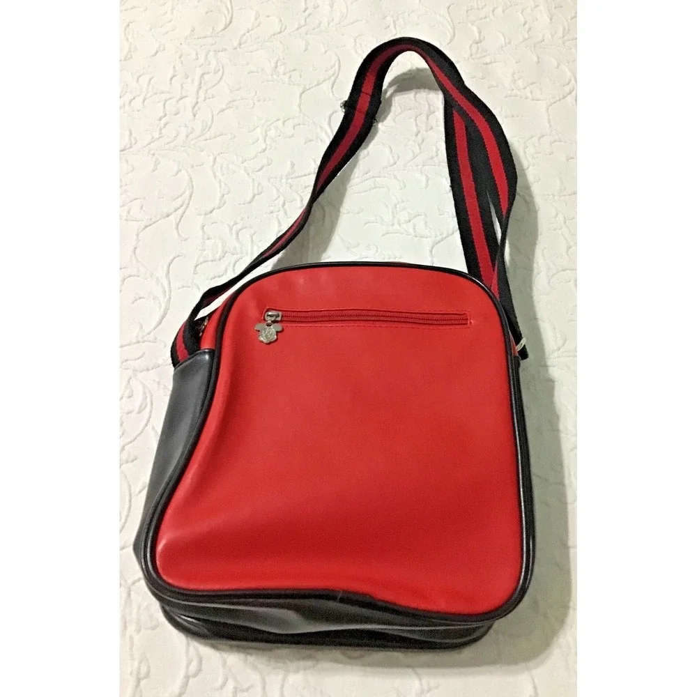 Disney Mickey Mouse Purse Red White Black Small Bookbag Tote Shoulder Strap Y2K
